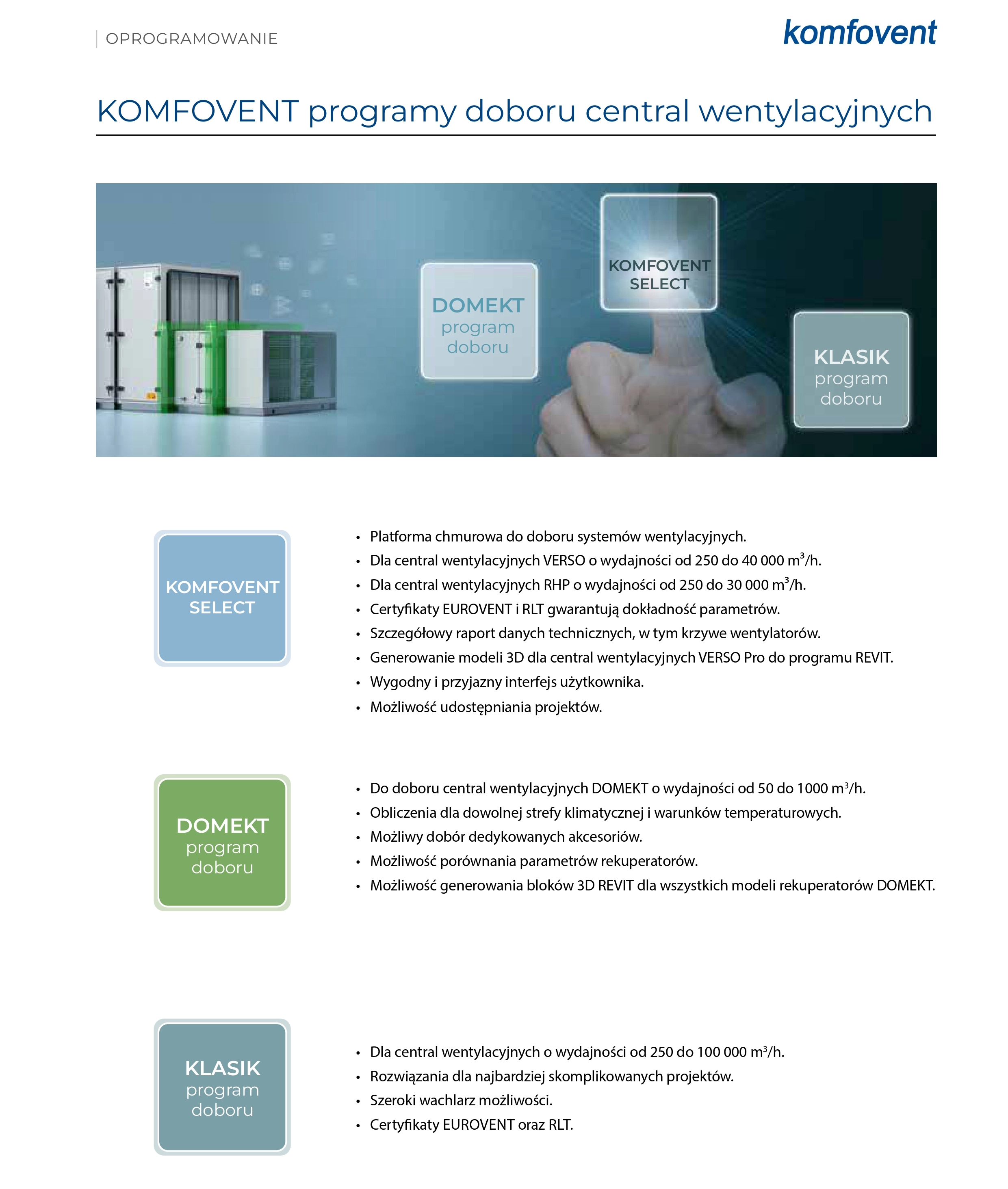komfovent program doboru central verso ventia