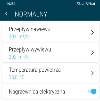Widok opcji w programie Widok opcji w programie